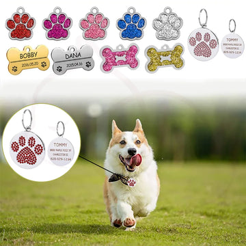 Personalized Address Tags for Pets - Cats & Dogs