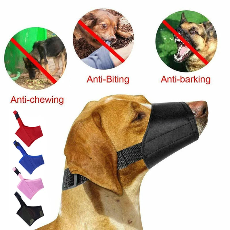 Multifunctional Dog Muzzle With Adjustable Strap