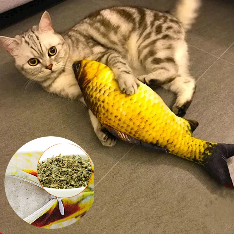 3D Fish Simulation Toy For Cats