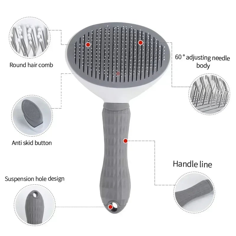 Non-Slip Pet Grooming Brush