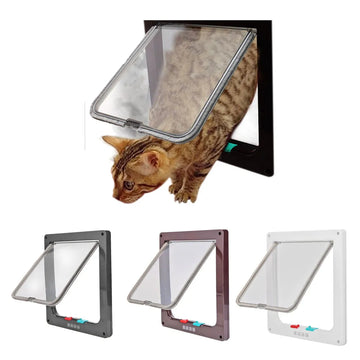 Pet Flap Door with 4 Way Security Lock Flap