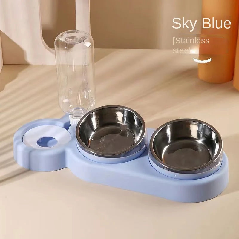 Pet Automatic Feeder Dual Bowls