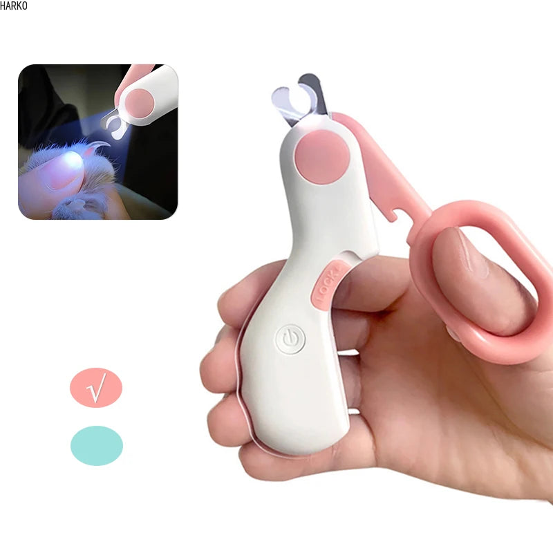 Professional Pet Nail Clipper with LED Light